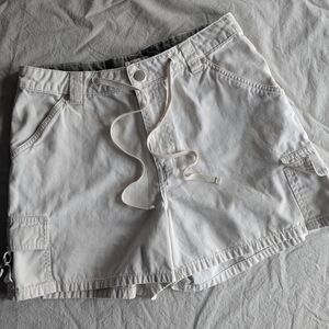 St. John's Bay Off-White Cargo Shorts